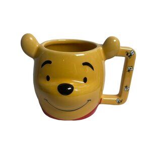 Disney Store Winnie the Pooh Mug Ceramic 3D Bear Bumble Bee Coffee Mug